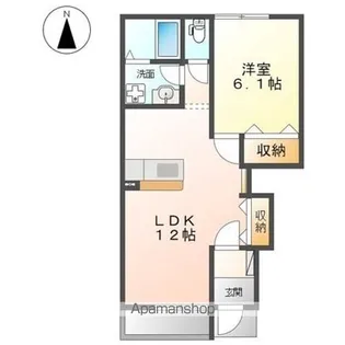 エバーブライト【101号室】の間取り