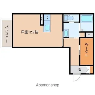 (仮)渡橋シャーメゾン【2階】の間取り