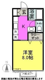 クリア塩尻【5号室】の間取り