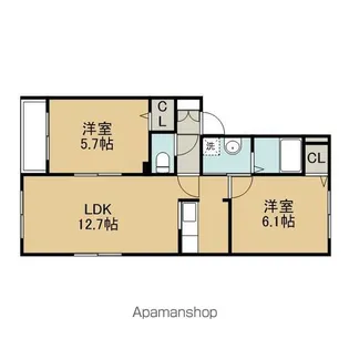 エスポワール【1階】の間取り