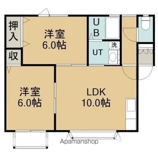 パレスはせがわ【101号室】の間取り