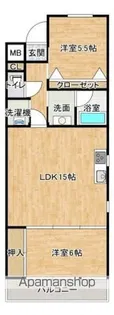 ハイネスアリタリア【6階】の間取り