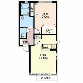 フォーレス四季ⅡB【2階】の間取り