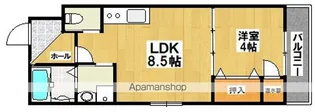ジョイフル矢田【2階】の間取り