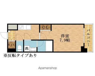 スプランディッド上本町WEST【3階】の間取り