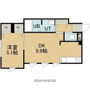 BARRY花園【201号室】の間取り