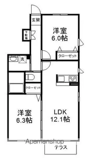 リヴ・フォワード薬円台【1階】の間取り