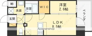 ArtizA都島【6階】の間取り