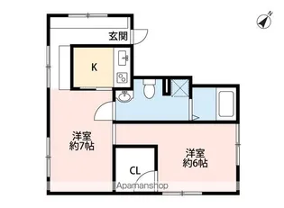 SHIROGANE APARTMENT【4階】の間取り
