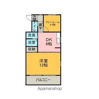 ジュネス久野【401号室】の間取り