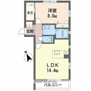 粟田木ヒルズ【2階】の間取り