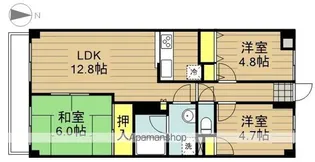 グランドアズール戸田【4階】の間取り