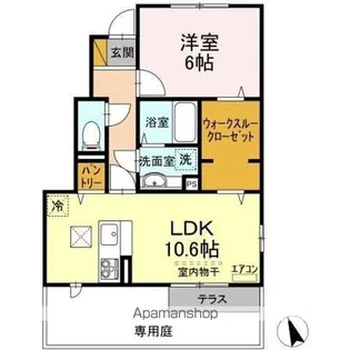 ベル・アジュール D棟【1階】の間取り