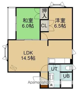 コーポ蘭A【1階】の間取り