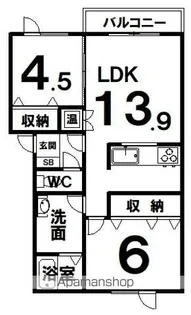 コーポSALO【1階】の間取り