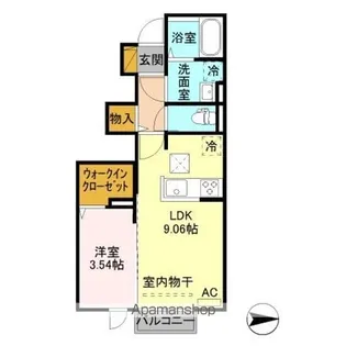 クレスト【1階】の間取り