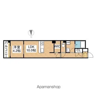 N51 PREMIER 吹上【5階】の間取り