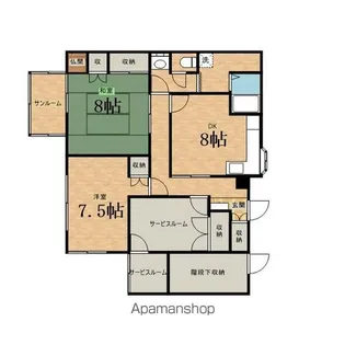 コーポ平野【1階】の間取り