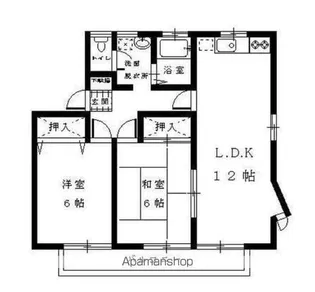 IK COURT【A202号室】の間取り