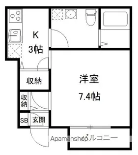 メゾン・リッツⅡ【1階】の間取り