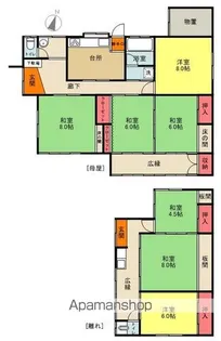 福島県いわき市常磐湯本町天神【一戸建】の間取り