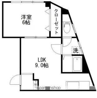 西渕ビル【301号室】の間取り
