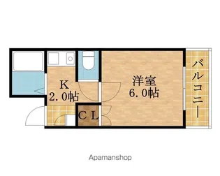 サンティール太子橋駅前【6階】の間取り