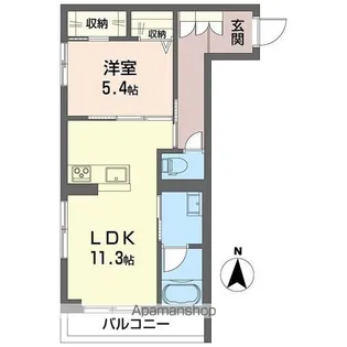 フォレストヴィラⅡ【2階】の間取り