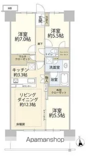 AQUA SUITE【0号室】の間取り