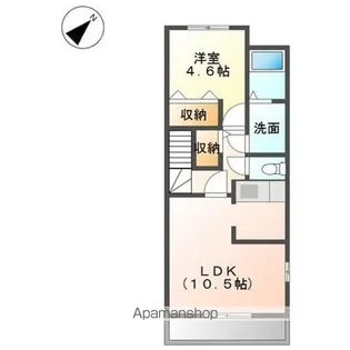 STAR TERRACE WESTⅢ【2階】の間取り