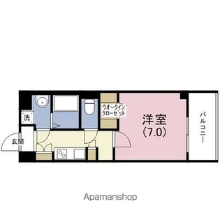 アーバネックス谷町Ⅱ【4階】の間取り