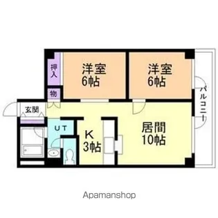 シャレード藤Ⅰ【103号室】の間取り