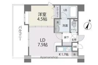 アクタス薬院Ⅲ【6階】の間取り