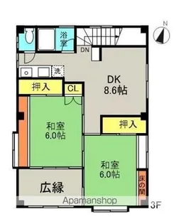 福島県いわき市平字北目町【一戸建】の間取り