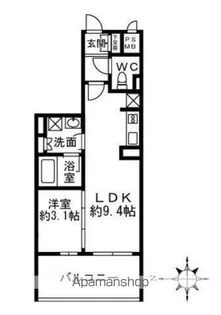 クリオ元浅草【8階】の間取り