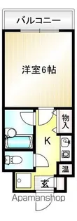 AD宮前平1号館【1階】の間取り