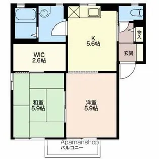 フォーレス望A棟【2階】の間取り