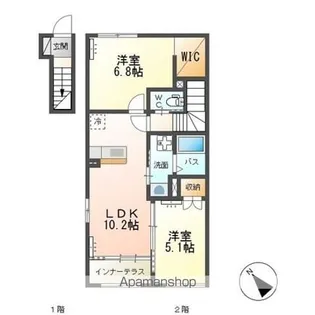 CRAISE(クレイズ)A【206号室】の間取り