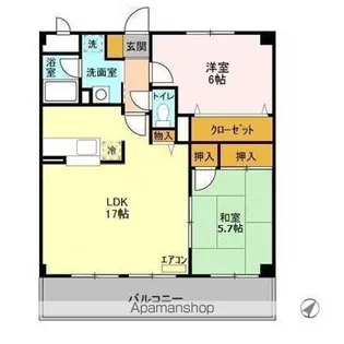 ヌーベルバーグ北柏【3階】の間取り