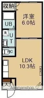 ユニBOX2【505号室】の間取り