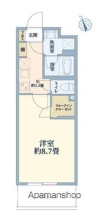 ウェルスクエア万代東【1階】の間取り