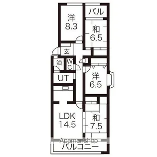 フレックス瀬戸【2階】の間取り