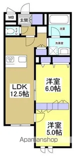 レジデンスリノア【1階】の間取り