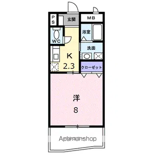 サムデイ小郡【4階】の間取り