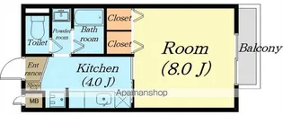 サープラス高野【107号室】の間取り