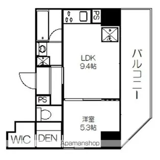 タイガーアパートメント【4階】の間取り