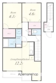 フェアリーテール【203号室】の間取り