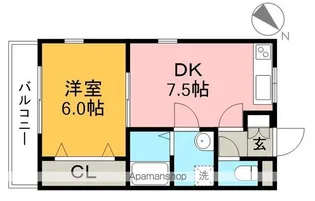 フローラル幸風【1階】の間取り