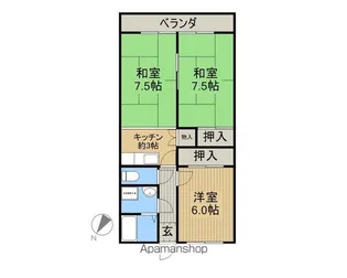 キャッスルワン【3階】の間取り