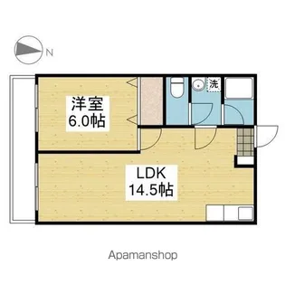フジコビルB【605.号室】の間取り